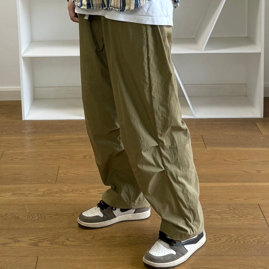 BTTJOB x Washed Cotton 宽松裤#陈冠希卡其绿长裤#pants触手可及